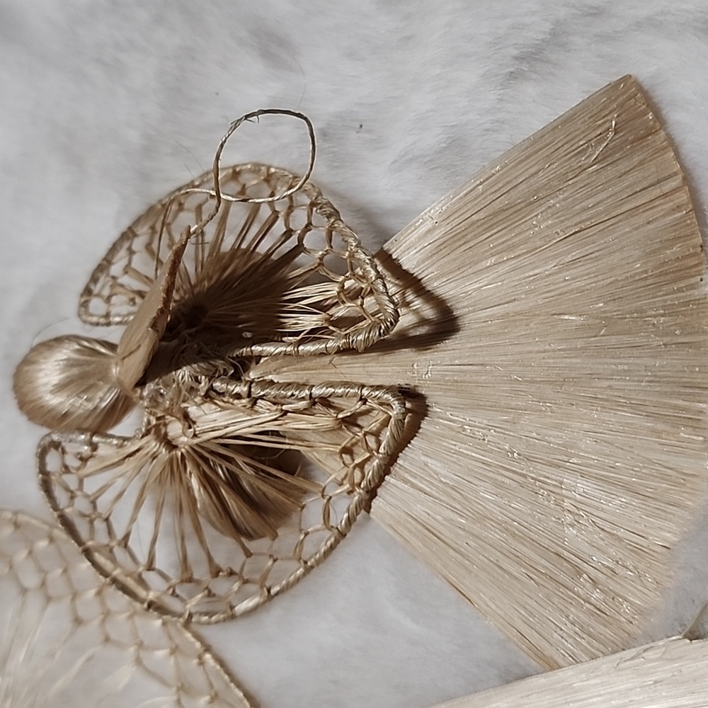 ANGELS  ORNAMENTS  CORN HUSK 🌽 - Picture 9 of 9
